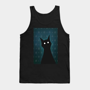 Spooky Black Cat Tank Top